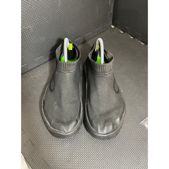 OOFOS Oomg eeZee Mid Knit Shoe Recovery Sneaker in Black Men's Size 10 - Picture 2 of 7